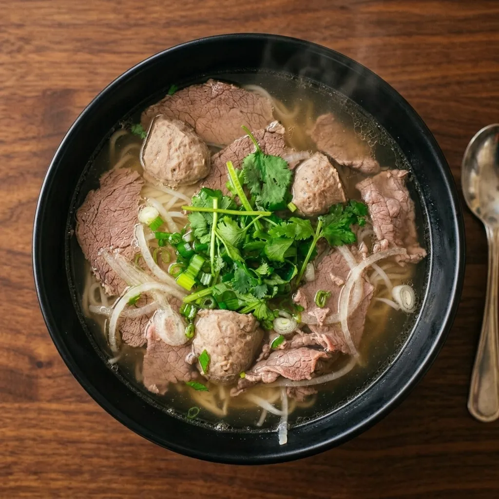 Authentic Vietnamese noodle bowl in Saskatoon, SK at Bun's House Restaurant
